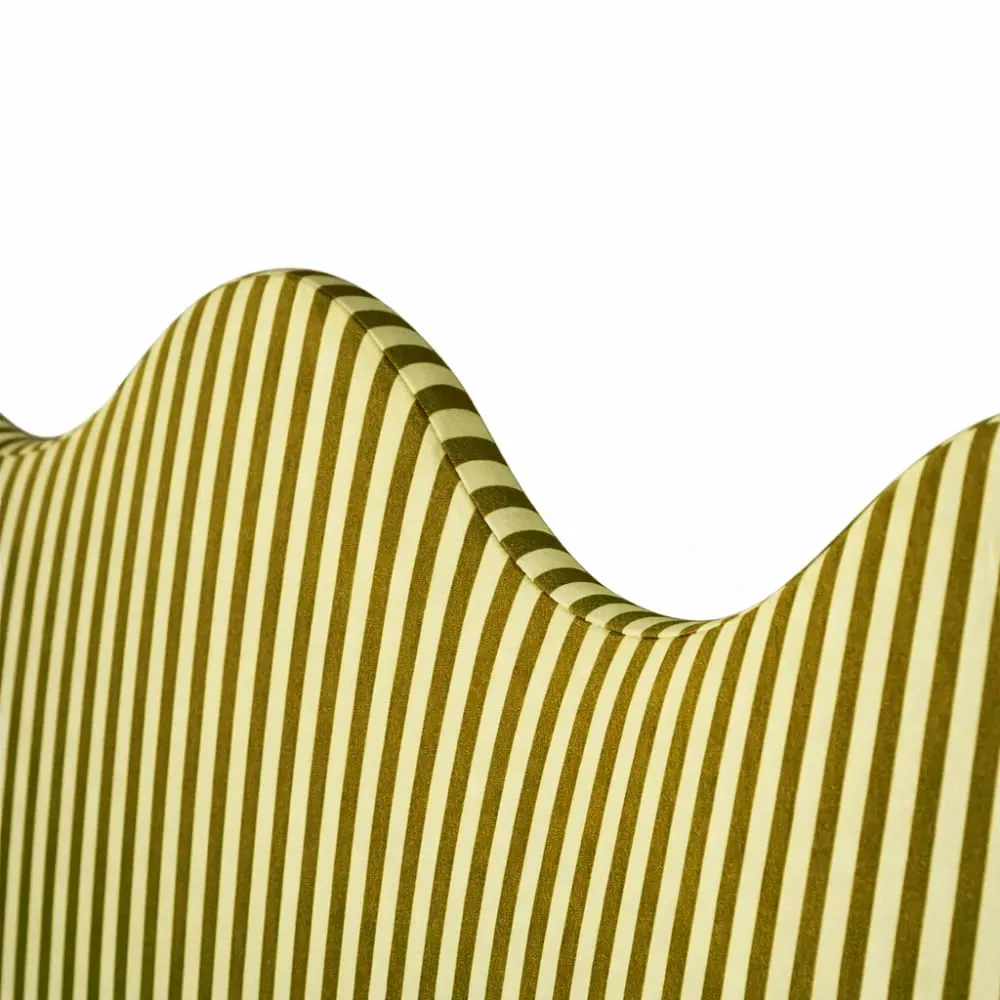 Illustration numéro 3 du produit Tête de lit rembourrée forme ondulée 160x73,5cm