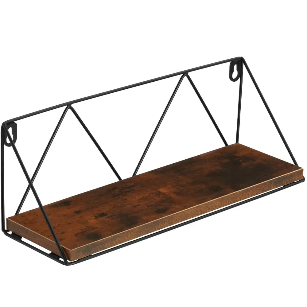 Illustration numéro 3 du produit Lot de 2 étagères murales Style industriel