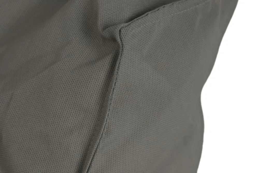 Illustration numéro 3 du produit Pouf extérieur avec dossier déhoussable anthracite 65x100x65 cm