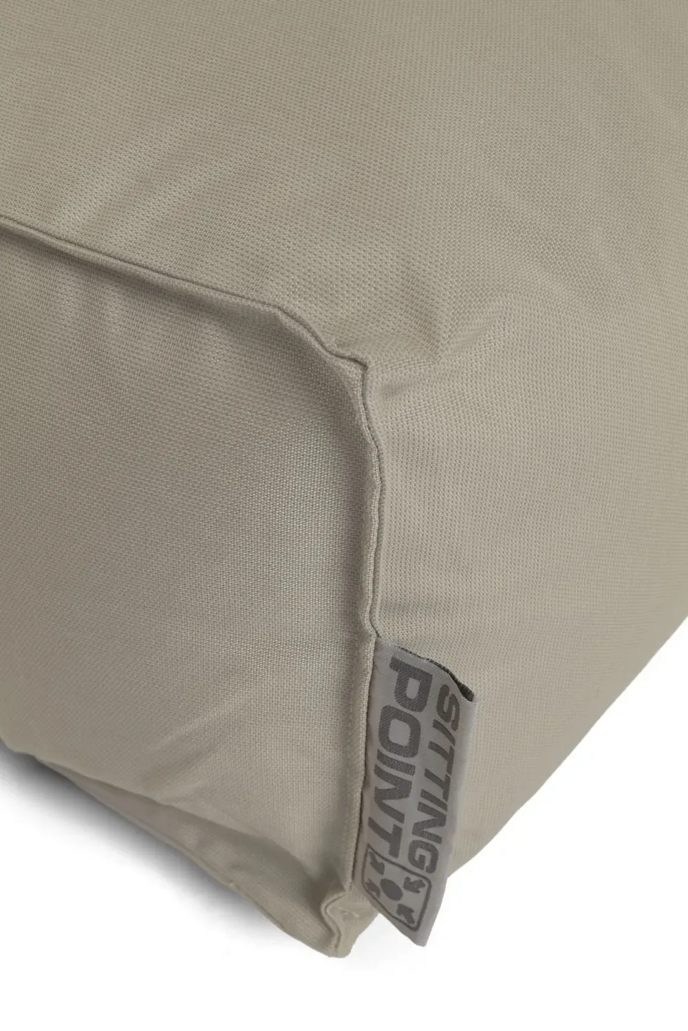 Illustration numéro 3 du produit Pouf extérieur repose pied déhoussable beige 55x65x30 cm