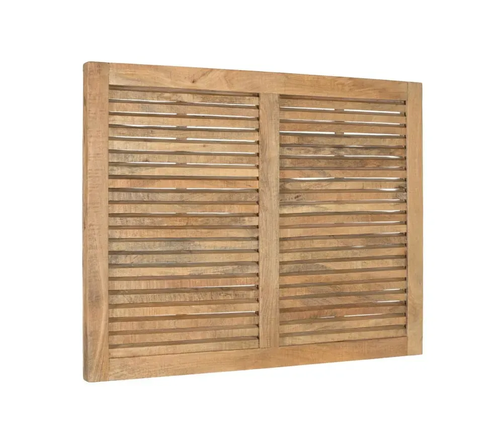 Illustration numéro 3 du produit Tête de lit en manguier avec lattes horizontales largeur 104 cm