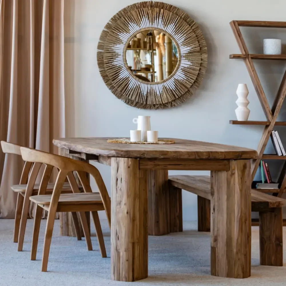 Illustration numéro 3 du produit Table rectangle en teck recyclé M