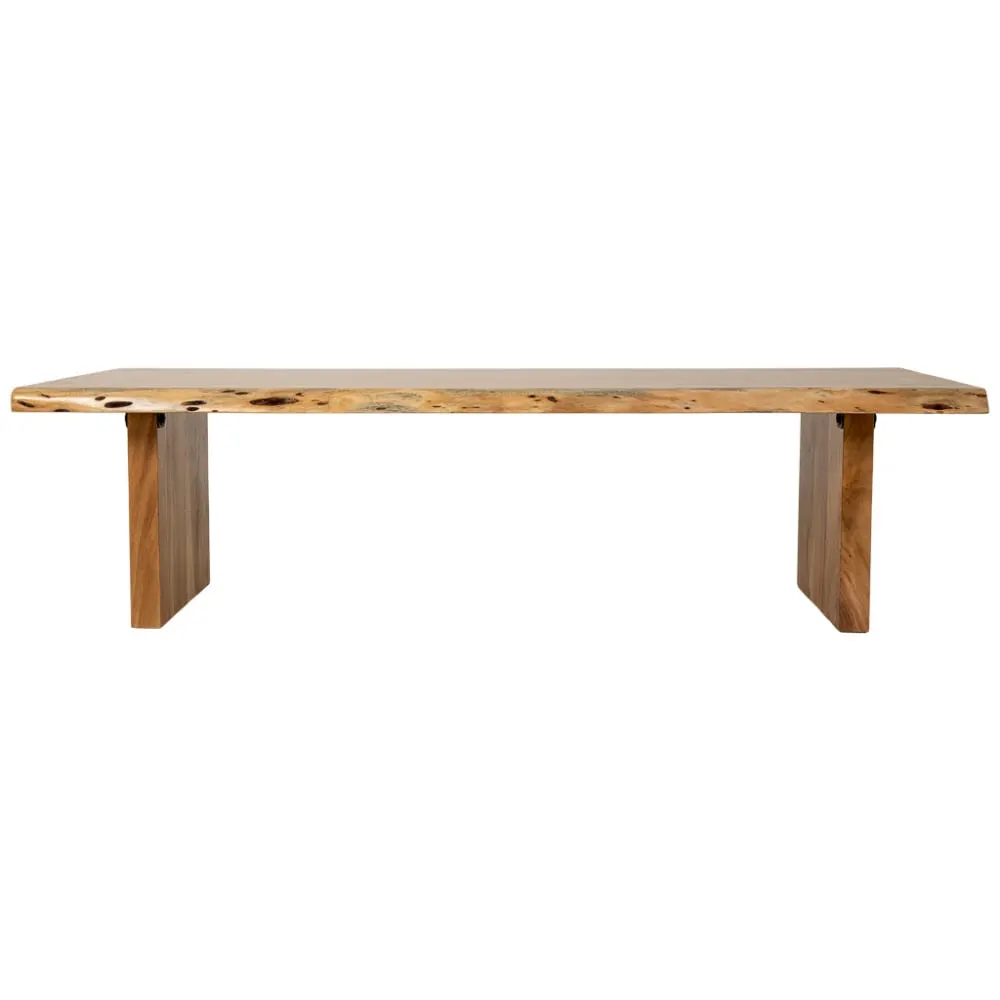 Illustration numéro 3 du produit Table basse en bois marron 150x70x40 cm (hauteur)