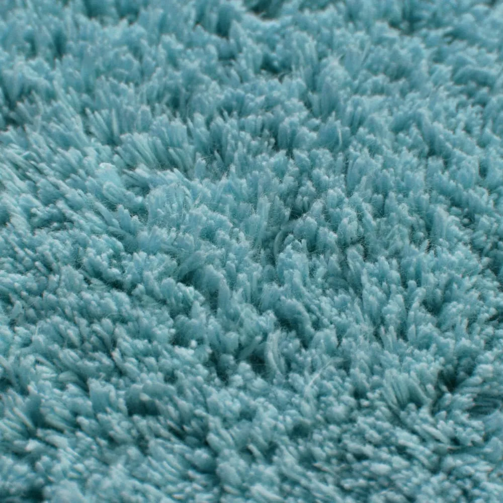 Illustration numéro 3 du produit Tapis de bain bleu gris en coton 70x120