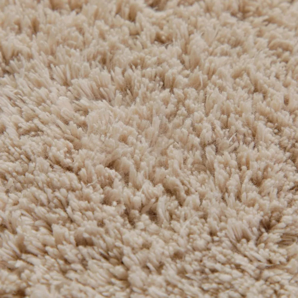 Illustration numéro 3 du produit Tapis de bain beige en coton 80x150