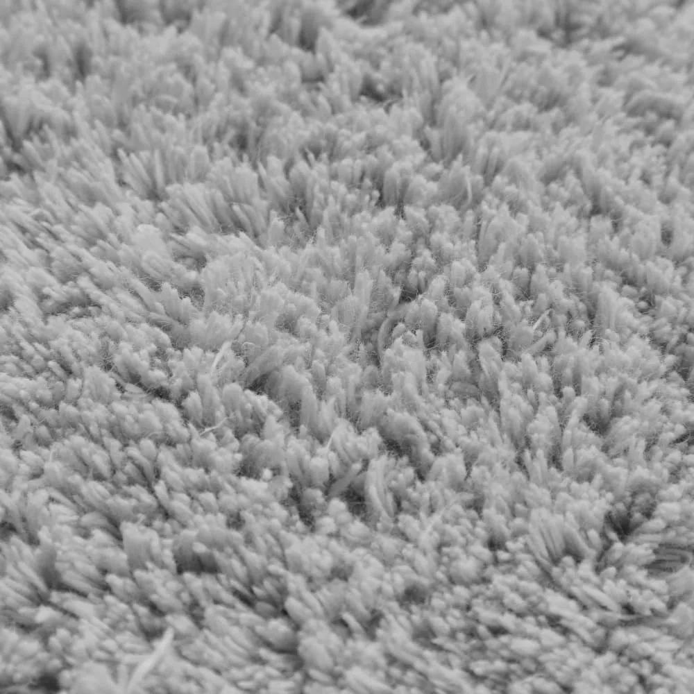 Illustration numéro 3 du produit Tapis de bain gris clair rond en coton 80 rd.