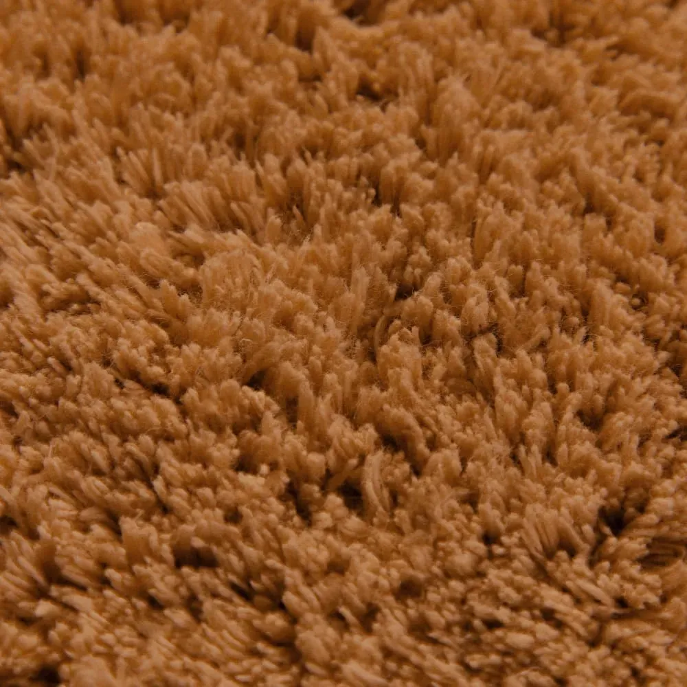 Illustration numéro 3 du produit Tapis de bain terracotta rond en coton 80 rd.