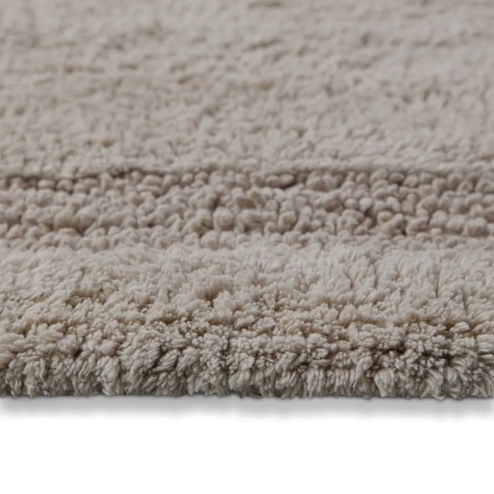 Illustration numéro 3 du produit Tapis de bain greige rond en coton 80 rd.