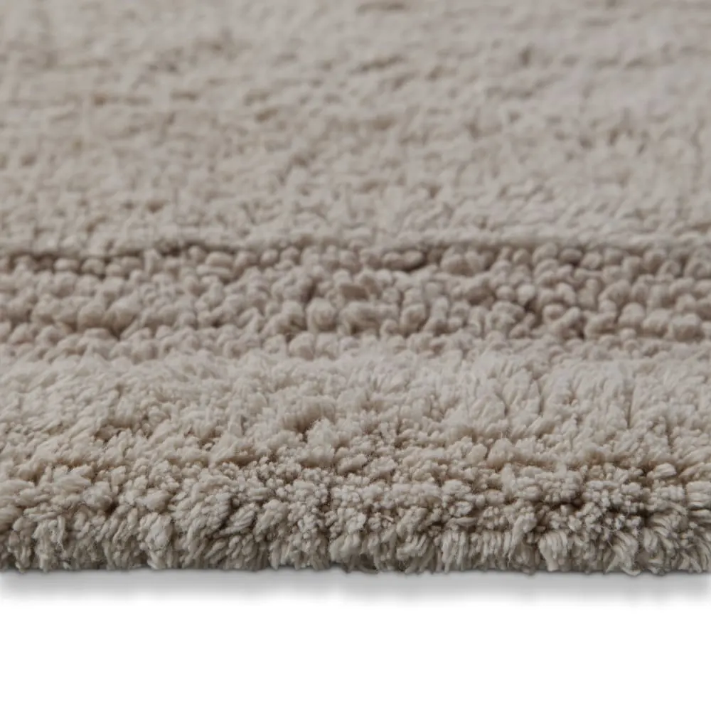Illustration numéro 3 du produit Tapis de bain greige en coton 70x120