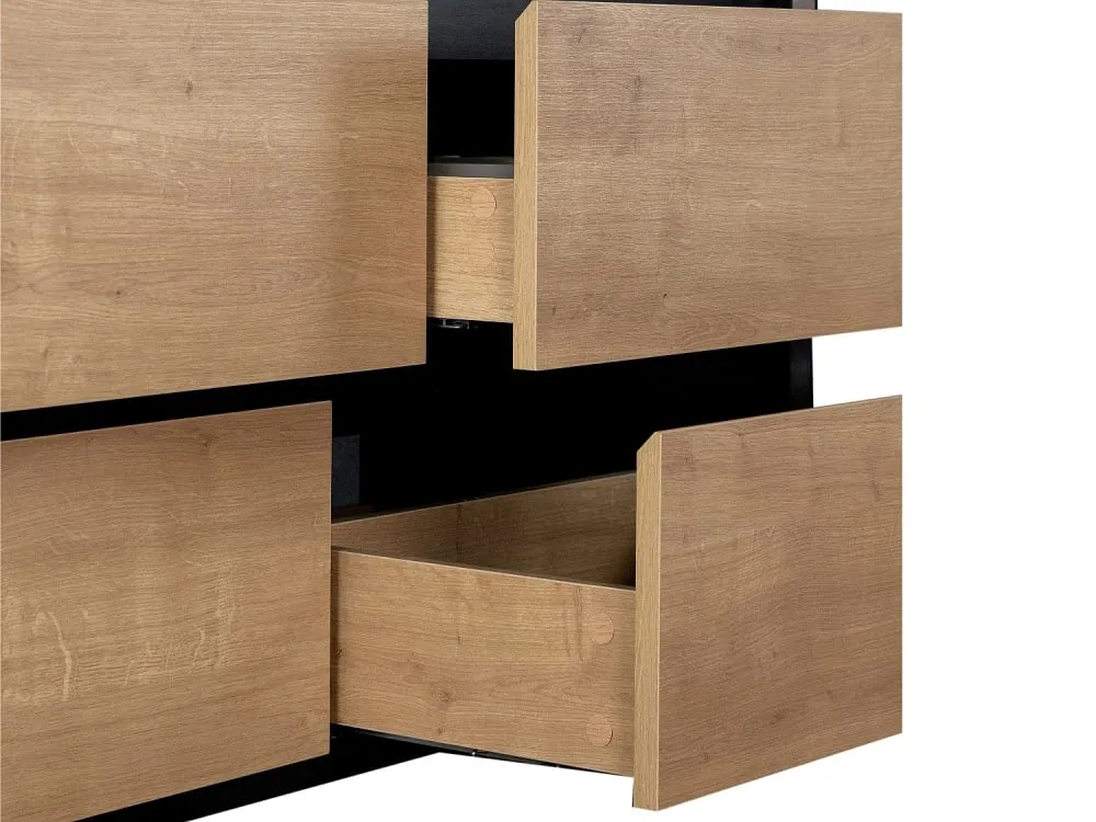 Illustration numéro 3 du produit Meuble sous vasque effet bois noir