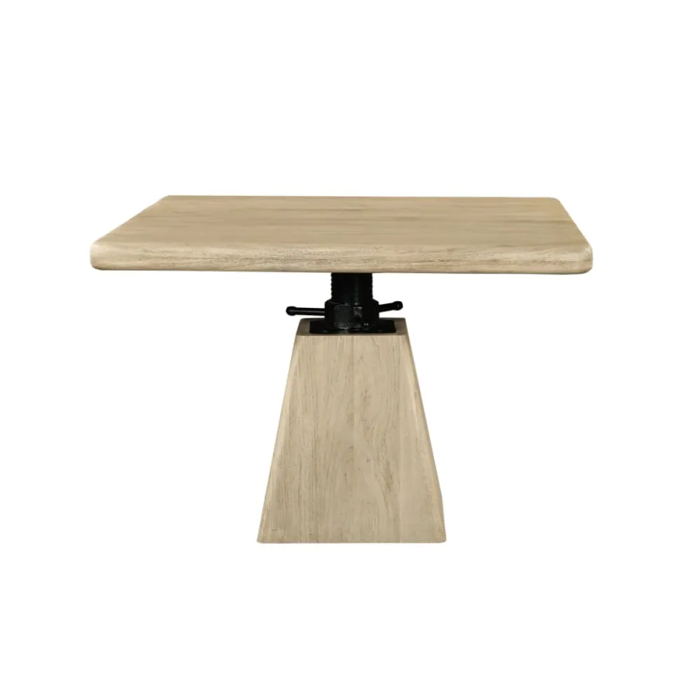 Illustration numéro 3 du produit Table en acacia massif modulable en hauteur