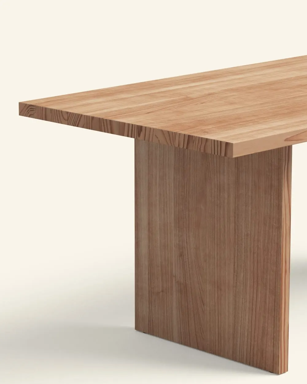Illustration numéro 3 du produit Table à manger en pin massif marron