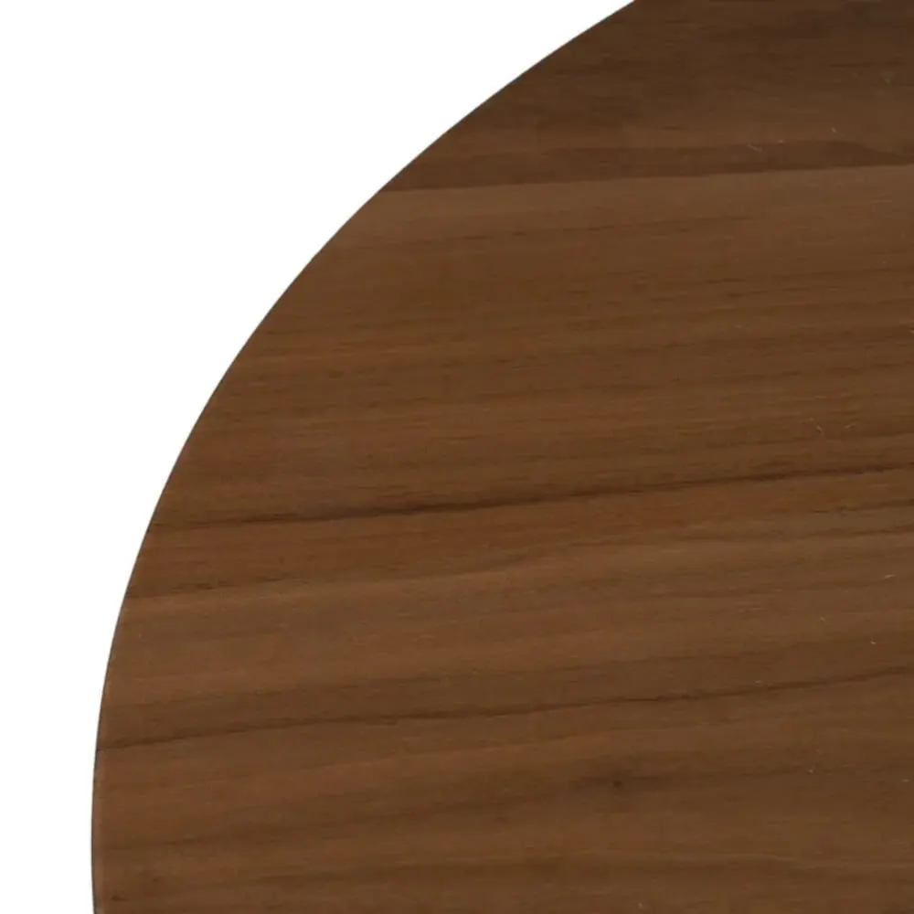 Illustration numéro 3 du produit Table à manger  MDF naturel et acier noir 178cm