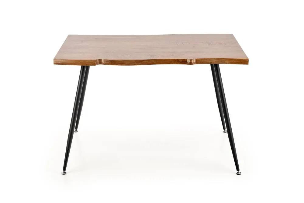 Illustration numéro 3 du produit Table de salle à manger avec plateau aspect chêne et pieds en acier