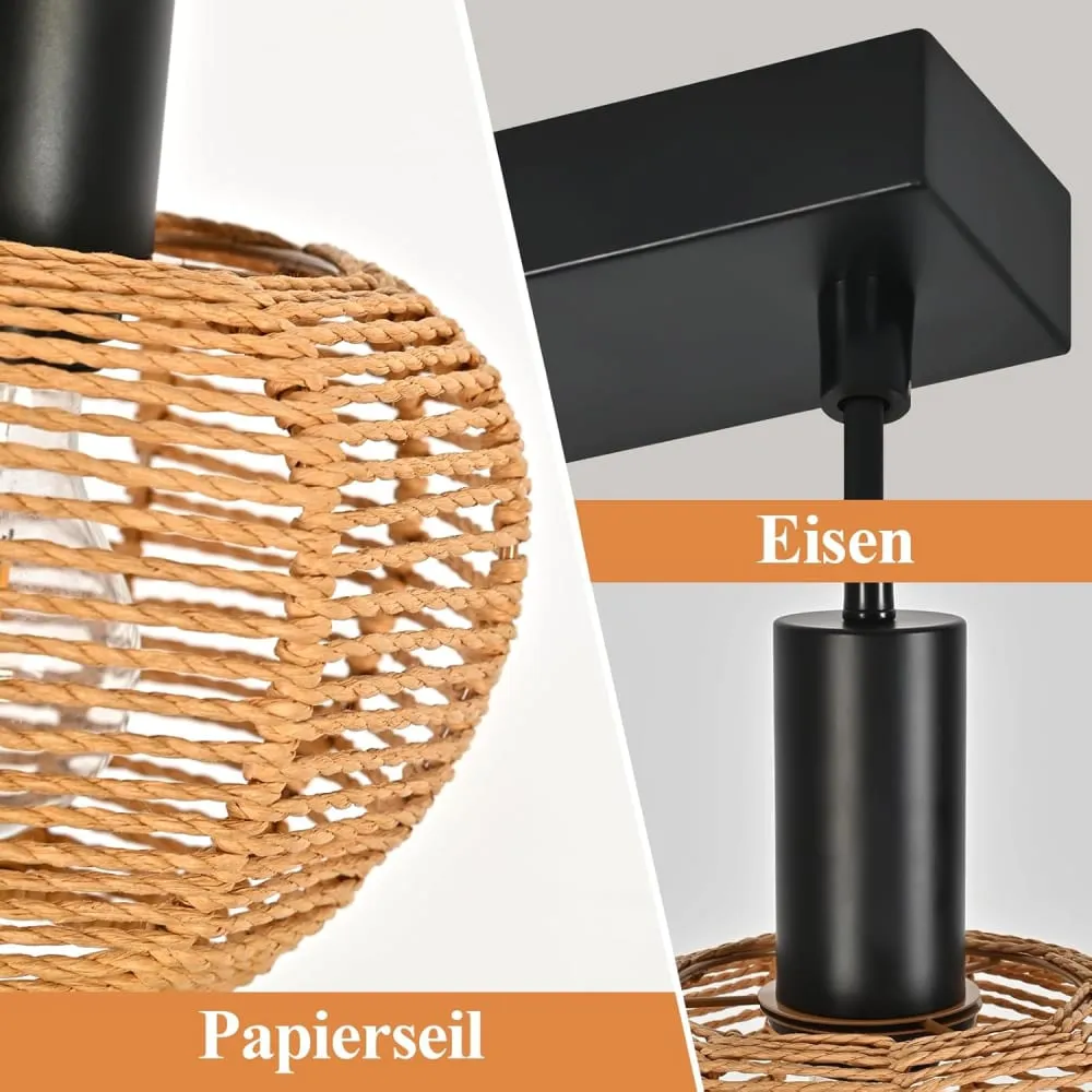 Illustration numéro 3 du produit Suspension en métal, L:30, noire