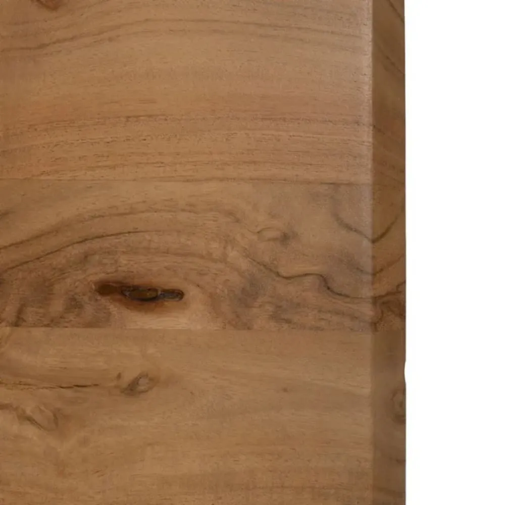 Illustration numéro 3 du produit Table à manger en acacia massif et en métal 170x90x77cm