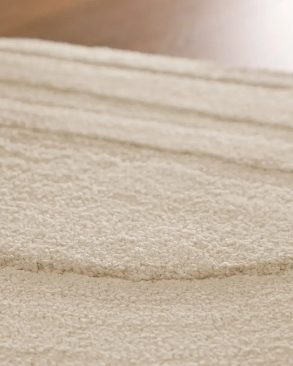 Illustration numéro 3 du produit Tapis de bain à relief blanc crème 60x100