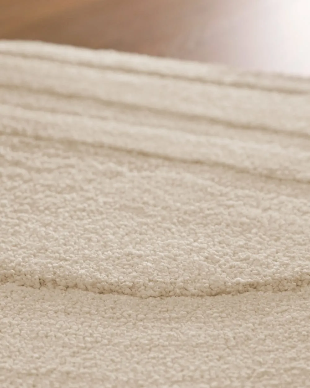 Illustration numéro 3 du produit Tapis de bain à relief blanc crème 80x150