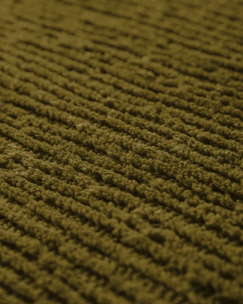 Illustration numéro 3 du produit Tapis en laine avec relief vert olive foncé  160x230