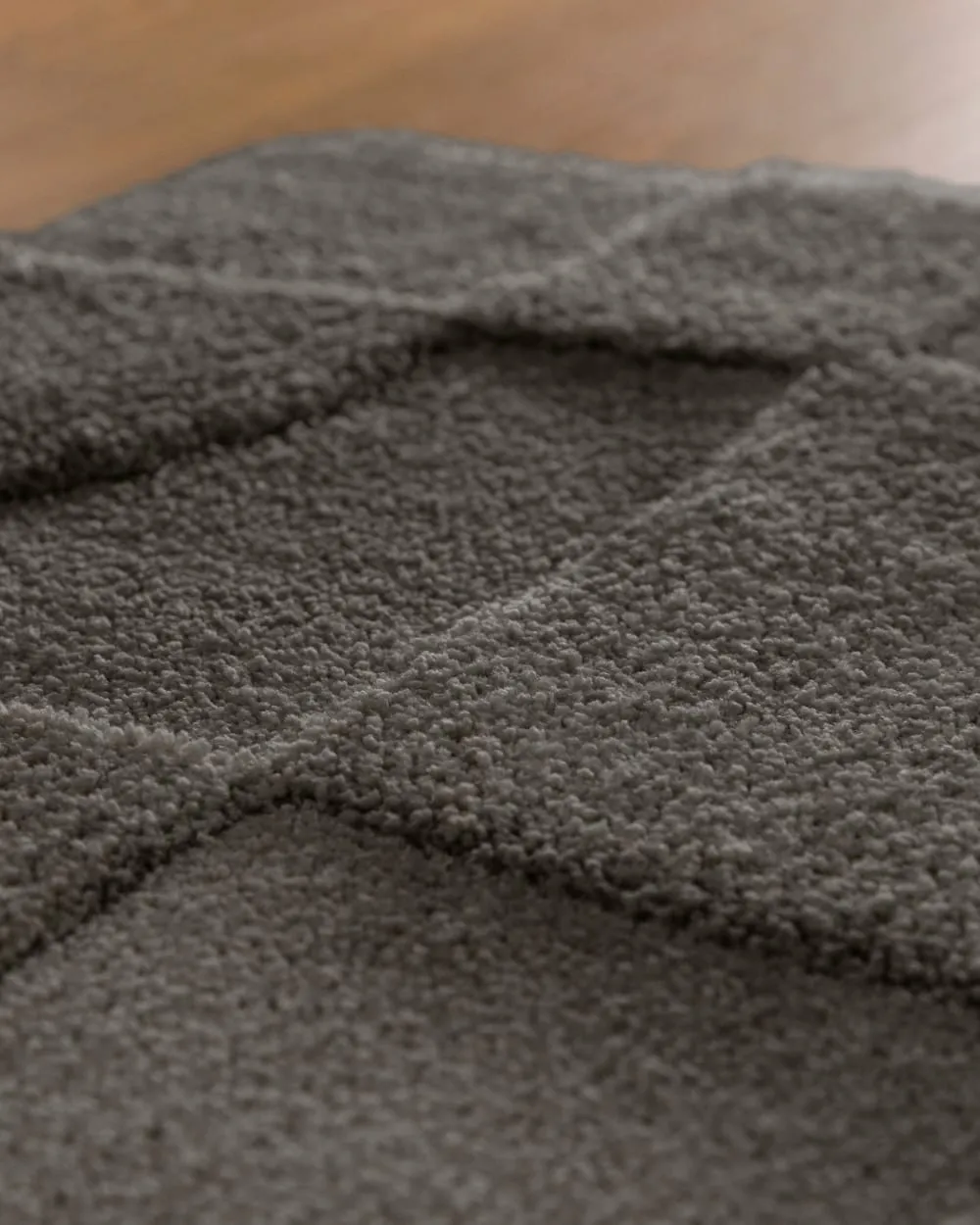 Illustration numéro 3 du produit Tapis de bain à relief gris basalte 60x100
