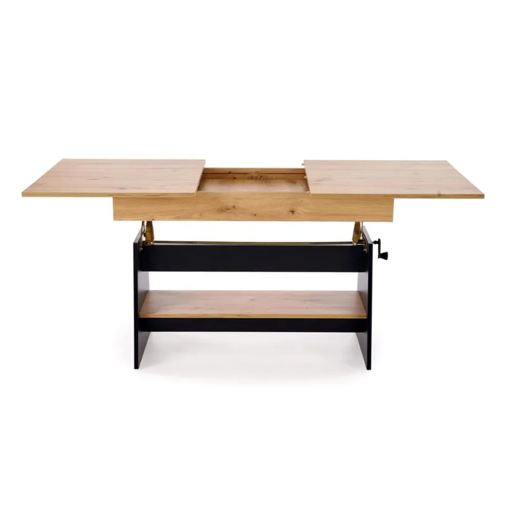 Illustration numéro 3 du produit Table basse relevable et extensible 120-160cm