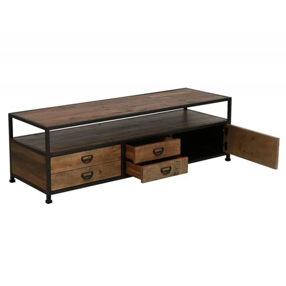 Illustration numéro 3 du produit Meuble tv en bois marron