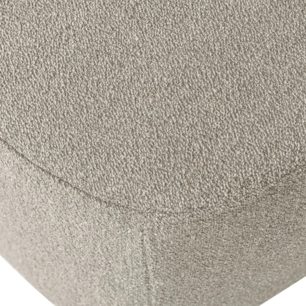 Illustration numéro 3 du produit Tabouret en bouclé beige
