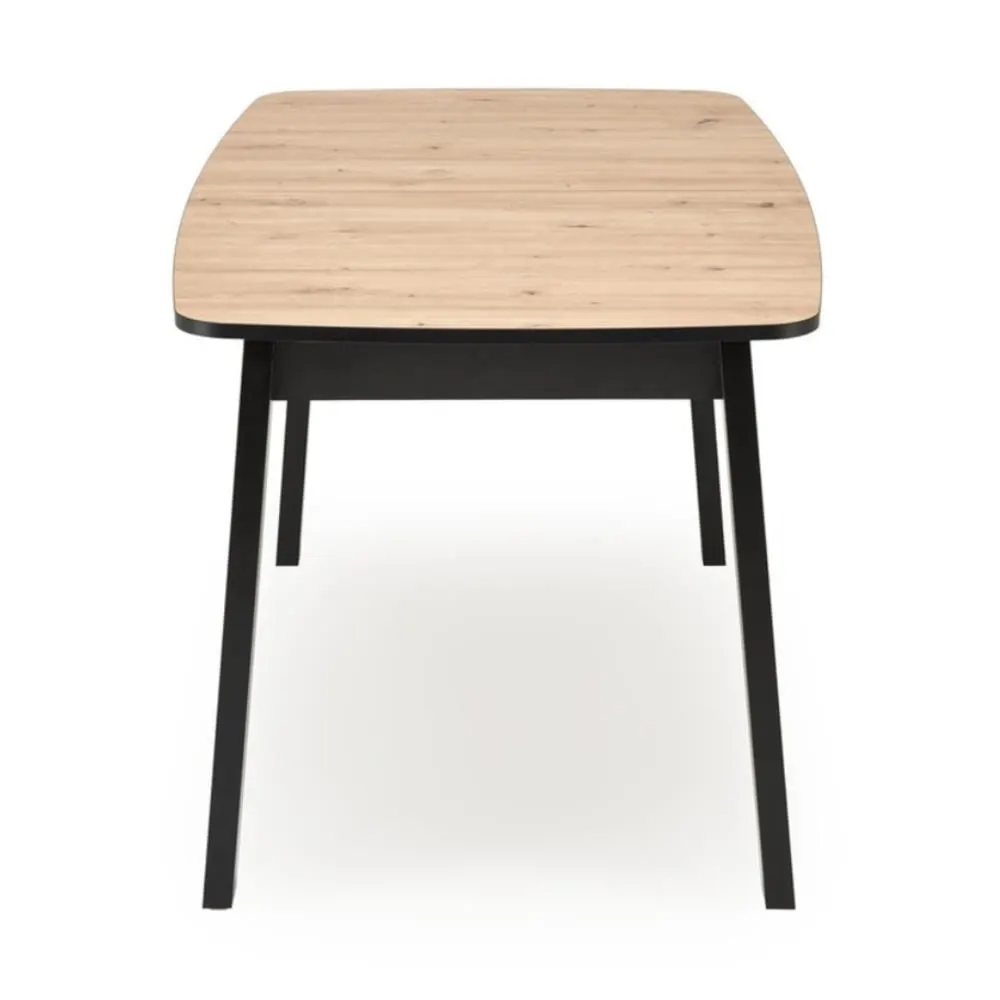 Illustration numéro 3 du produit Table à manger rectangulaire extensible avec plateau  chêne artisanal
