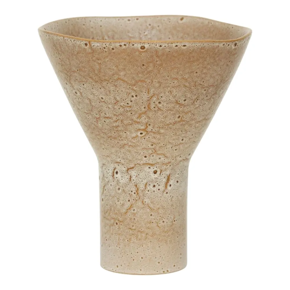 Illustration numéro 3 du produit Vase en céramique beige ø 25 * 28.5  cm
