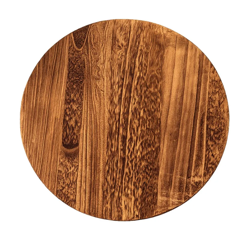 Illustration numéro 3 du produit Table d'appoint ronde 50 cm bois de paulownia 50 cm