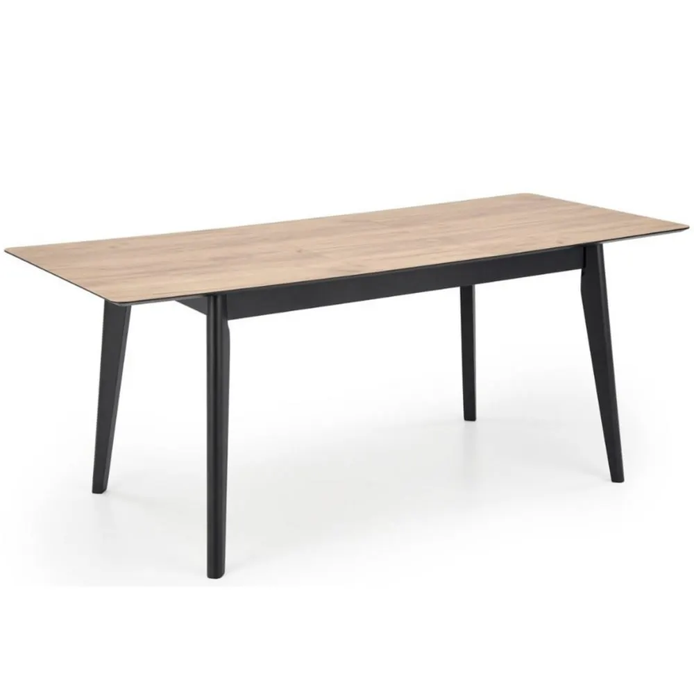 Illustration numéro 3 du produit Table extensible  avec plateau aspect chêne Wotan 140-180cm