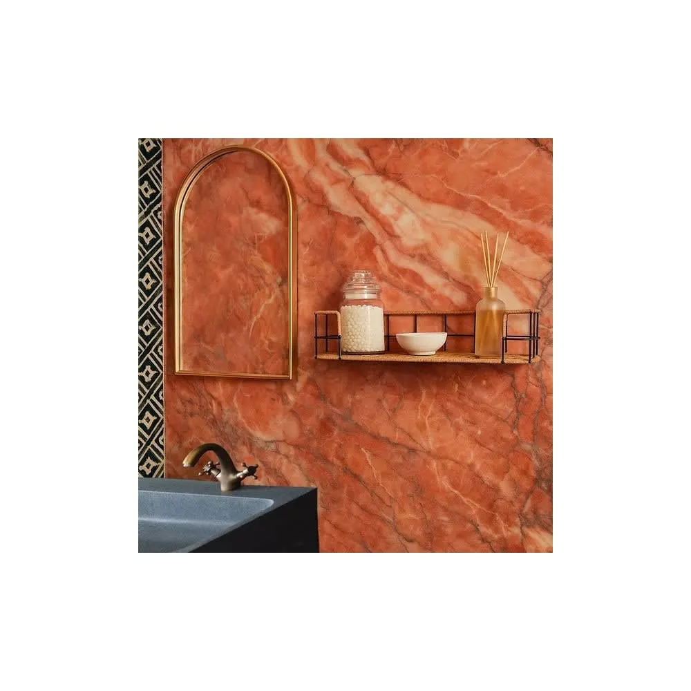 Illustration numéro 3 du produit Etagère murale en corde et fer 55cm