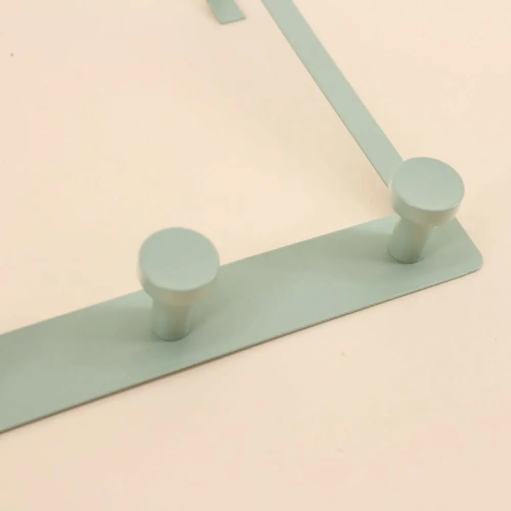 Illustration numéro 3 du produit Patère de porte en fer 3 vert têtes
