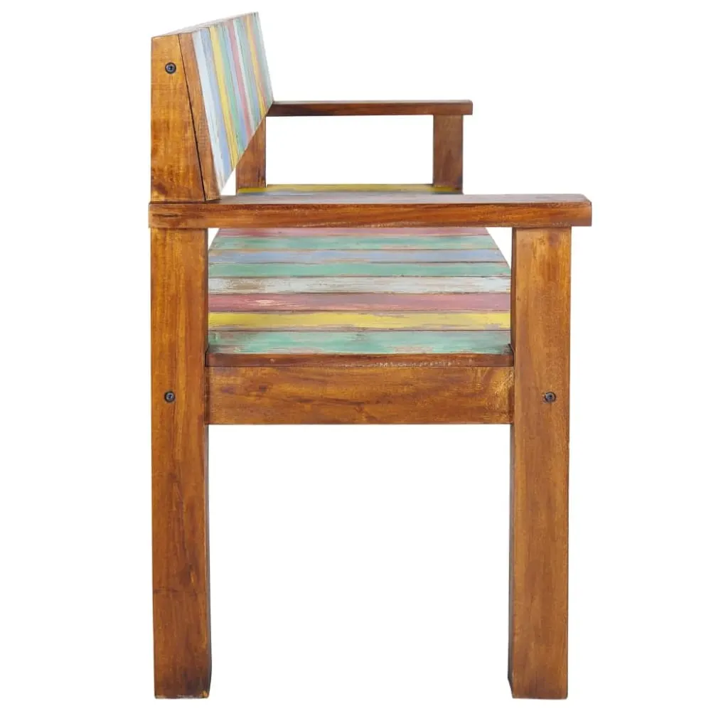 Illustration numéro 3 du produit Banc banquette 115 x bois marron 115 x 51 x 80 cm