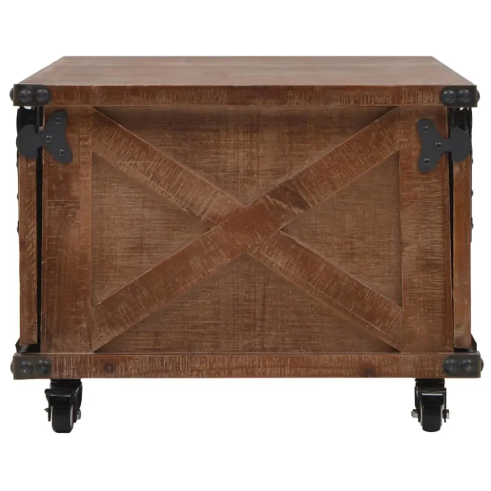 Illustration numéro 3 du produit Table basse  marron marron  91 x 51 x 38 cm