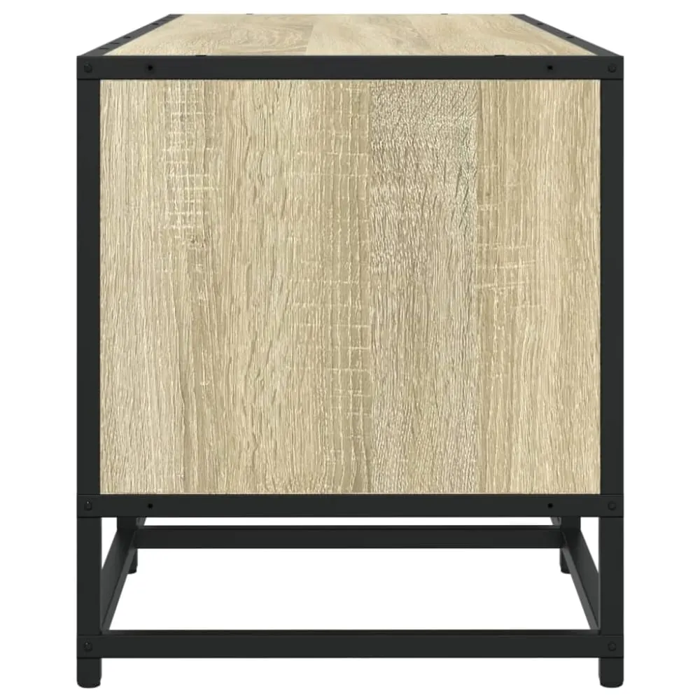 Illustration numéro 3 du produit Meuble tv multimédia étagère 100 x 35 x 41 cm marron