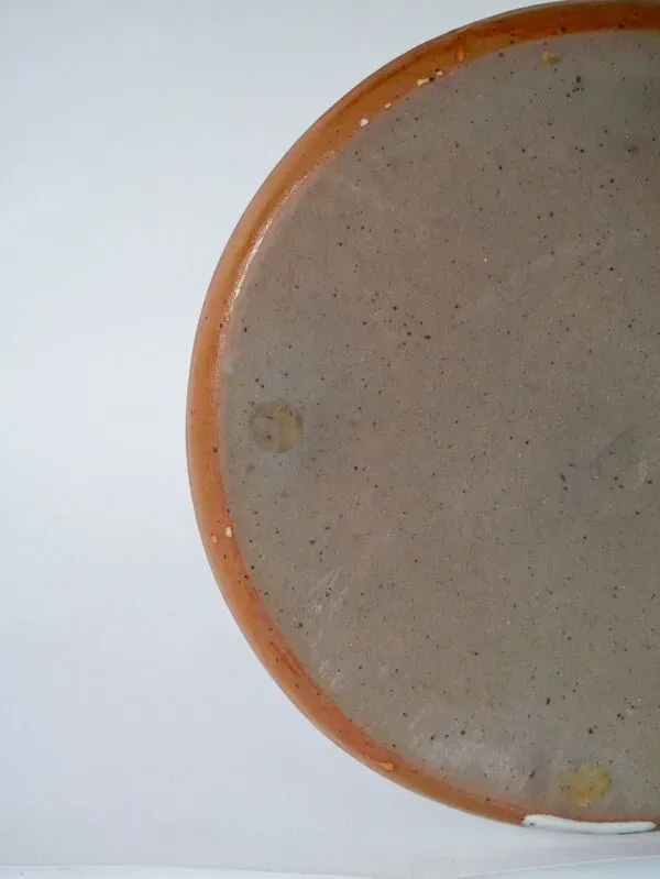 Illustration numéro 3 du produit Plat rond en grès vernissé, 1970