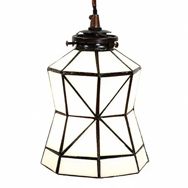 Illustration numéro 3 du produit Lampe à suspension Tiffany à boucle