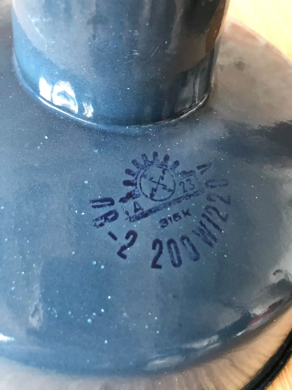 Illustration numéro 3 du produit Suspension d’usine industrielle de Wikasy A23, années 1960