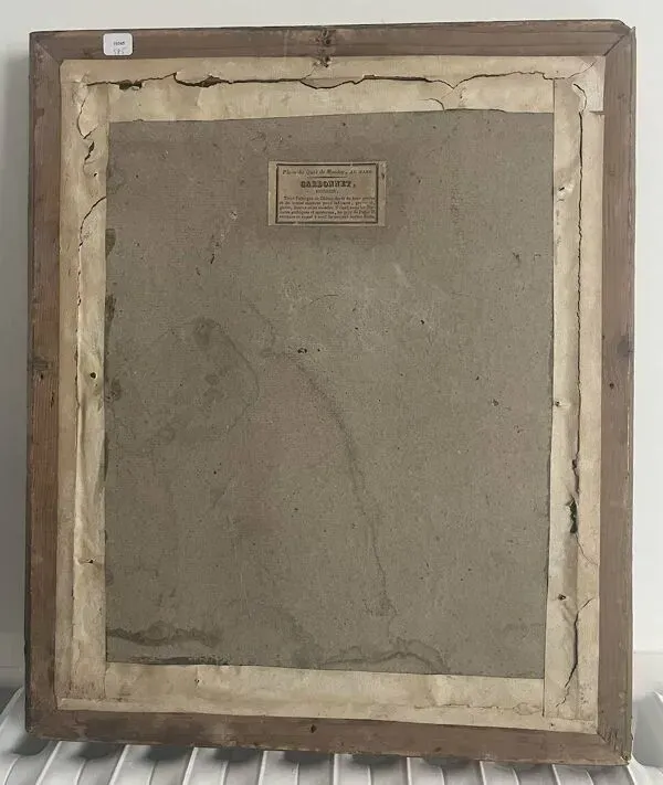 Illustration numéro 3 du produit Portrait de jeune femme au fusain, école française vers 1840