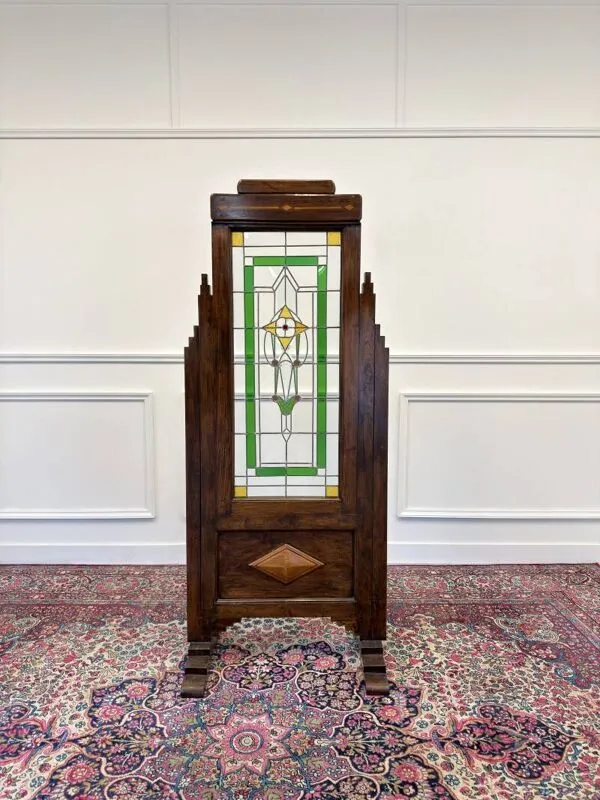 Illustration numéro 3 du produit Paravent en vitrail colonial anglais