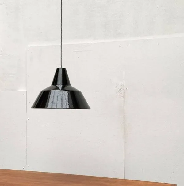 Illustration numéro 3 du produit Suspension danoise Mid-Century en émail pour Louis Poulsen, années 1960