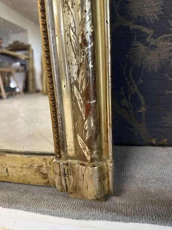 Illustration numéro 3 du produit Miroir Louis Philippe argent 133x  98