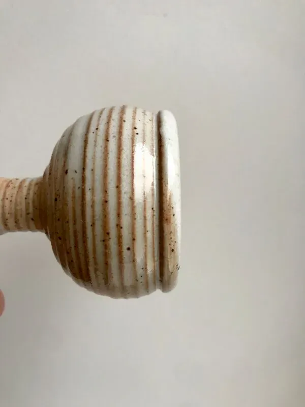 Illustration numéro 3 du produit Trio de coquetiers en grès du marais années 60-70