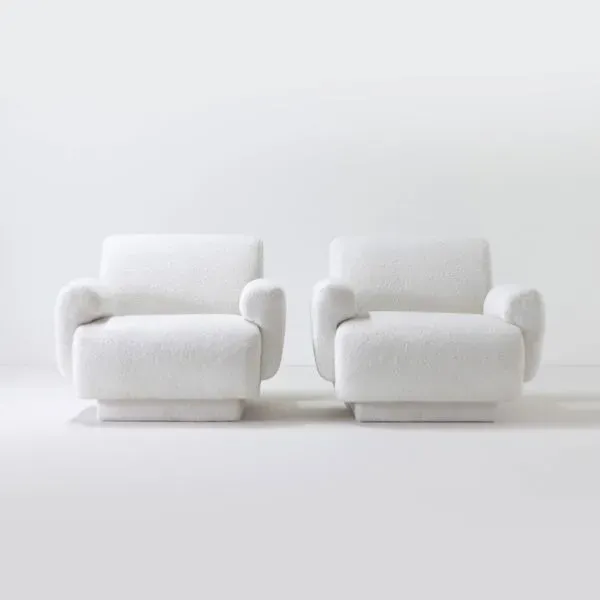 Illustration numéro 3 du produit Paire de fauteuils attribués à Eberhardt Geißler, Veb Möbel Industrie, années 70