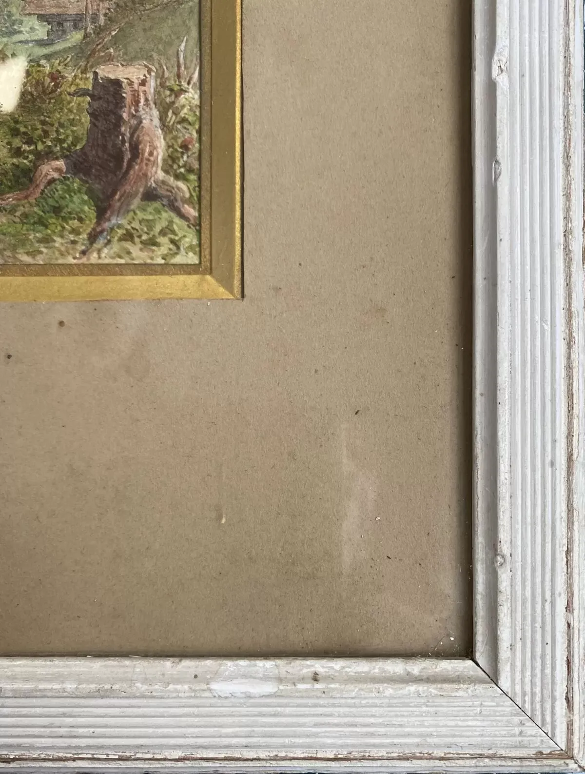 Illustration numéro 3 du produit Tableau Aquarelle ''Jeune femme au panier'' Gustave Roux (1828-1885)