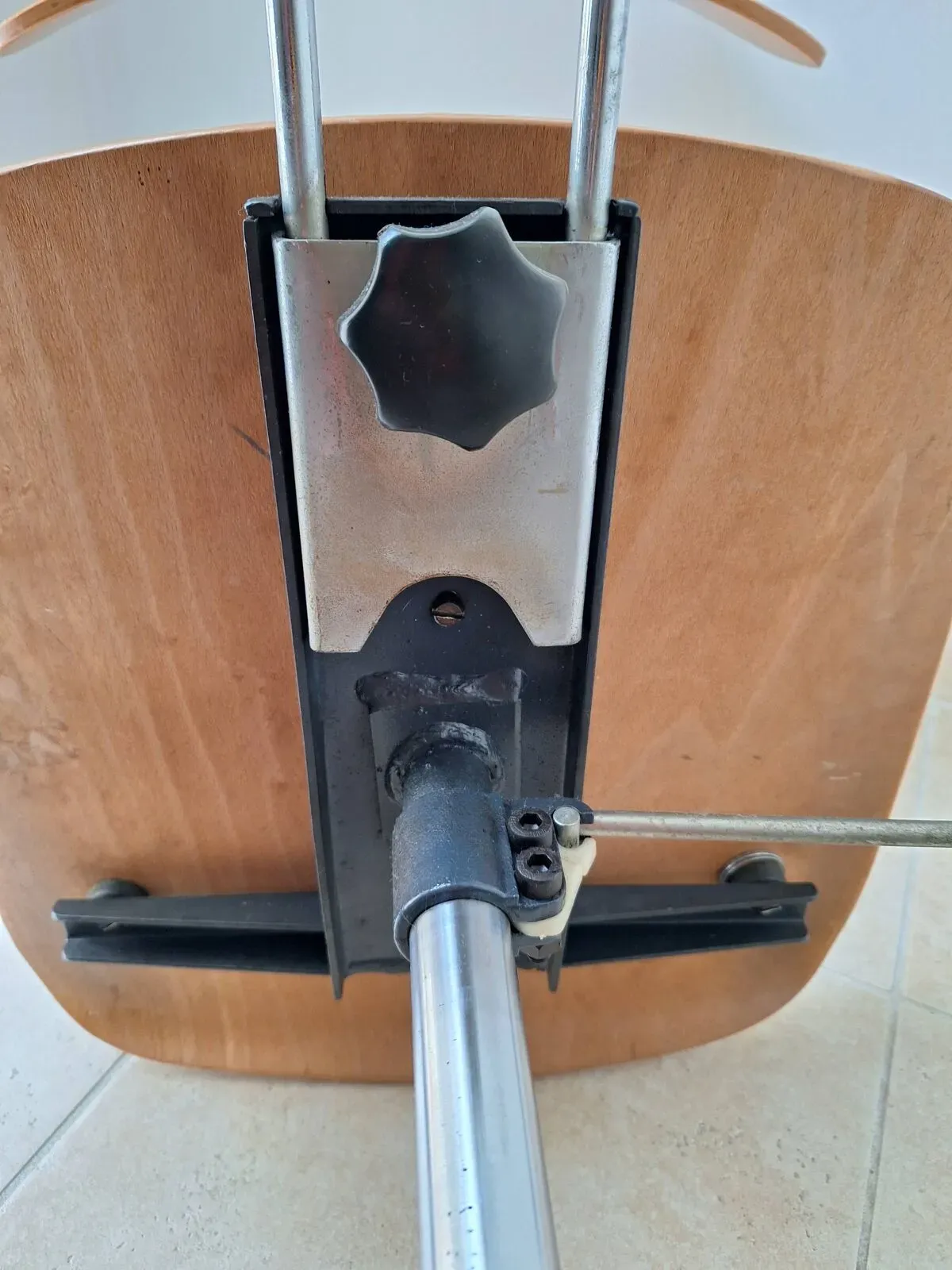 Illustration numéro 3 du produit Chaise de bureau industrielle Mid-Century pivotante réglable vintage Stol Kamnik années 60/70