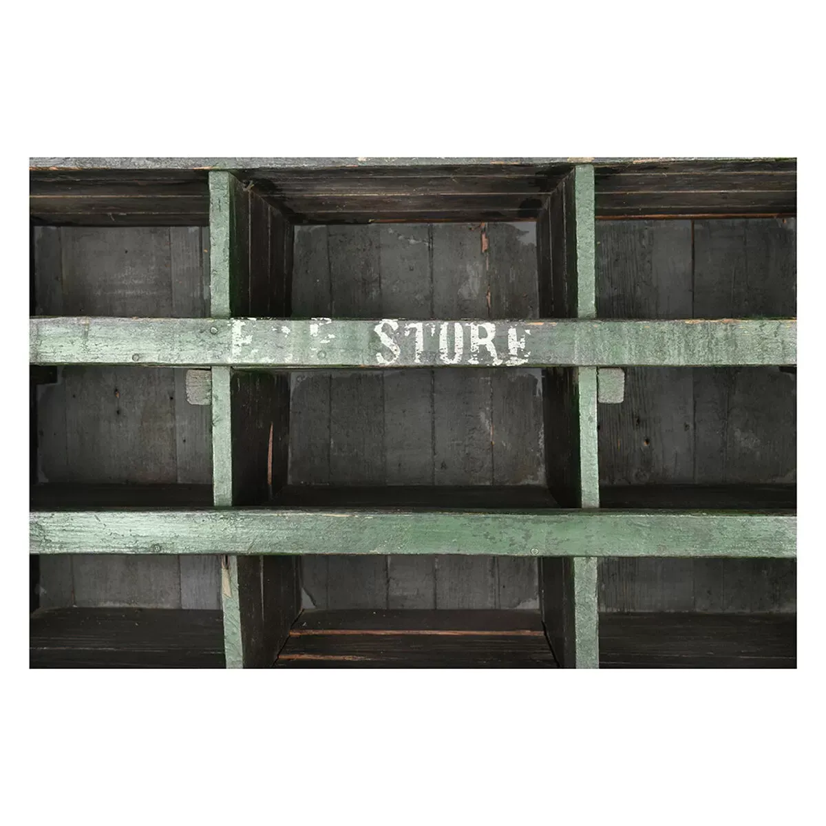 Illustration numéro 3 du produit Meuble d’atelier en bois à 60 casiers