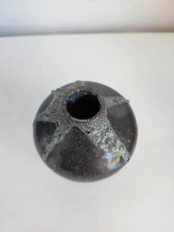 Illustration numéro 3 du produit Vase grès eugène lion