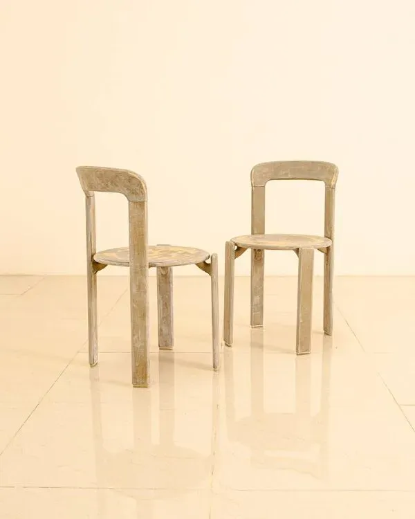 Illustration numéro 3 du produit Ensemble de 6 chaises kaki par Bruno Rey pour Dietiker 70's